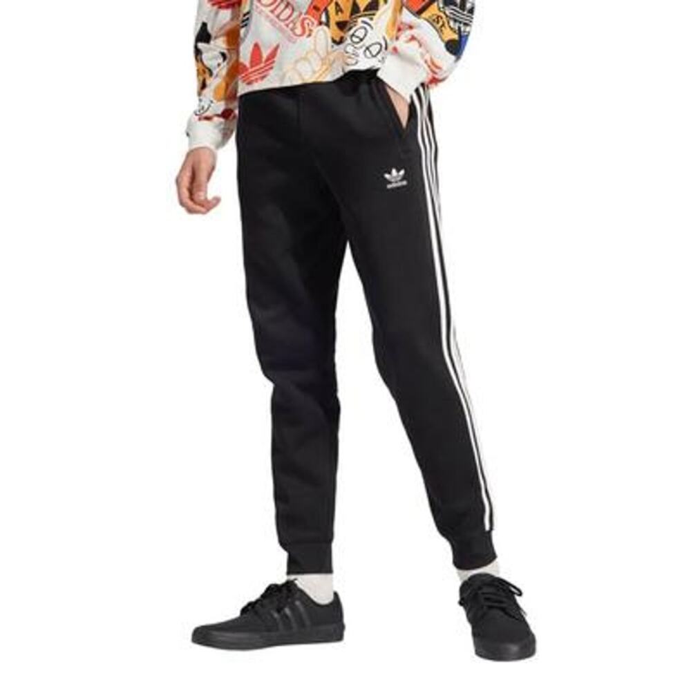 NWT Men's Adidas Adicolor 3-Stripes Pants Black Large